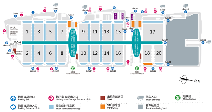 Shenzhen World layout